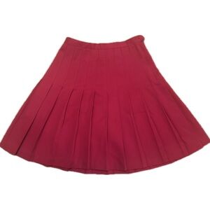 Hillard & Hanson A-Line Skirt in Red